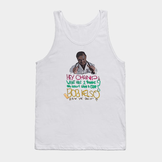 Hey Champ What Has 2 Thumbs and Doesn't Give A Crap Tv Tank Top by GWCVFG